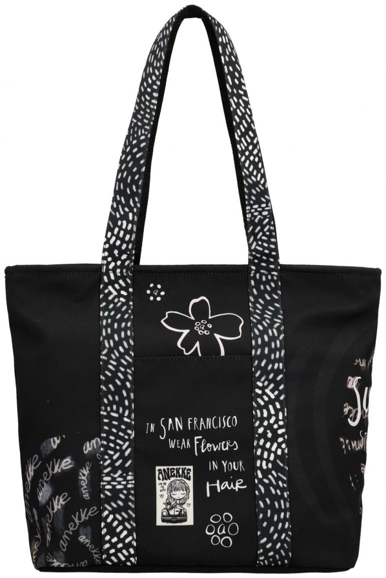 Shopping Bag schwarz San Francisco Anekke Peace & Love