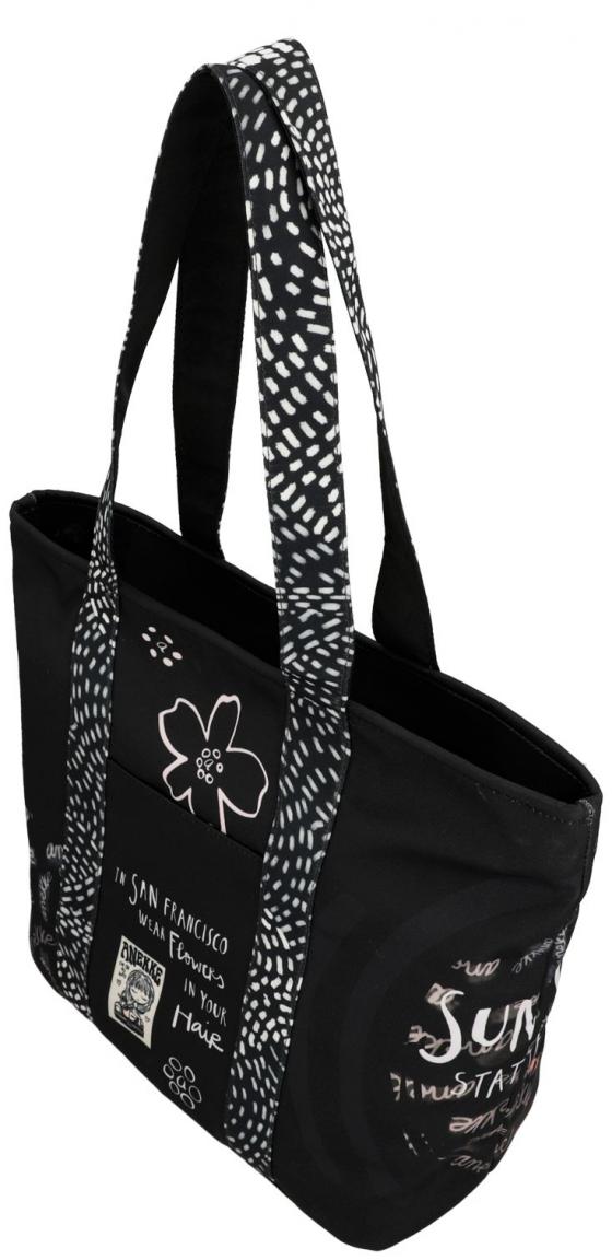 Shopping Bag schwarz San Francisco Anekke Peace & Love