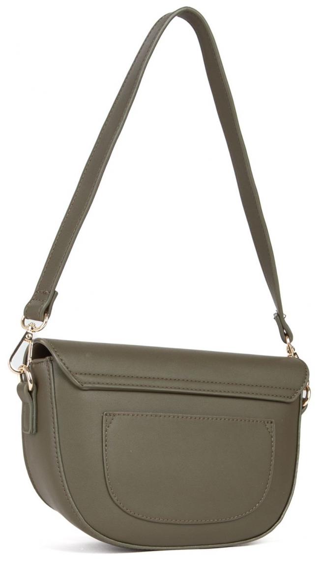 Shoulder Bag Valentino Piper Überschlag asymmetrisch olivgrün