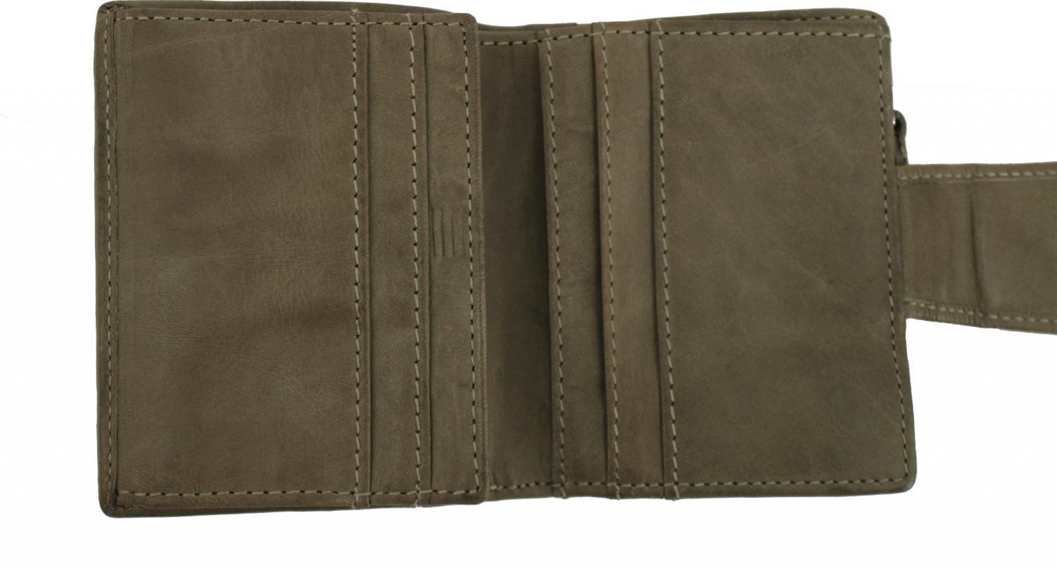 Slim Wallet Harbour2nd Stella Lederzunge Caramel camelbraun