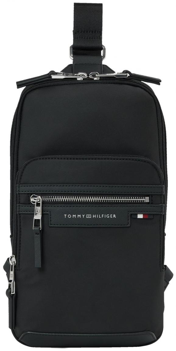 Sling Bag Tommy Hilfiger Repreve schwarz Nylon Männertasche