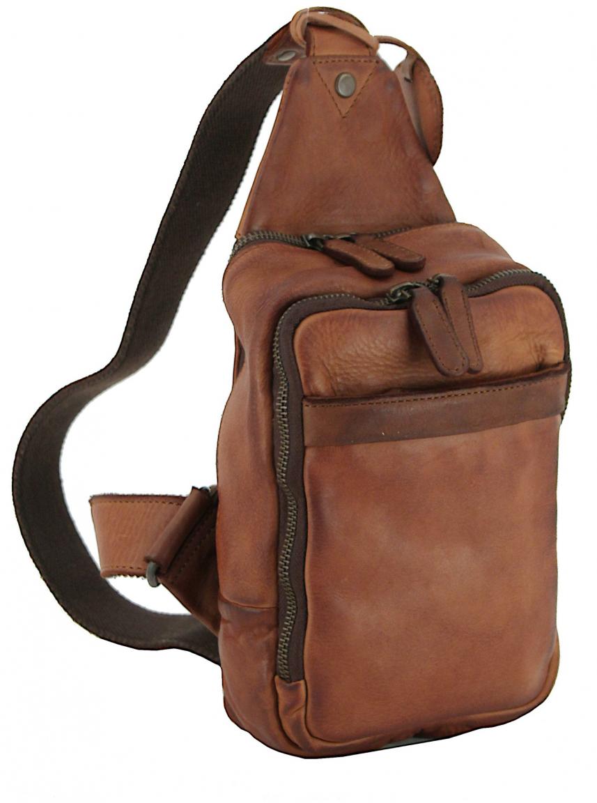 Slingbag Leder Harbour 2nd Sage Style Up Cognac braun