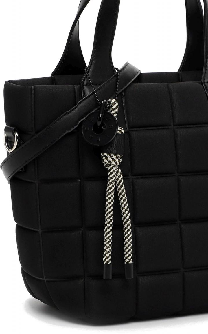 Small Satchel Suri Frey Jancy Geo Muster Black