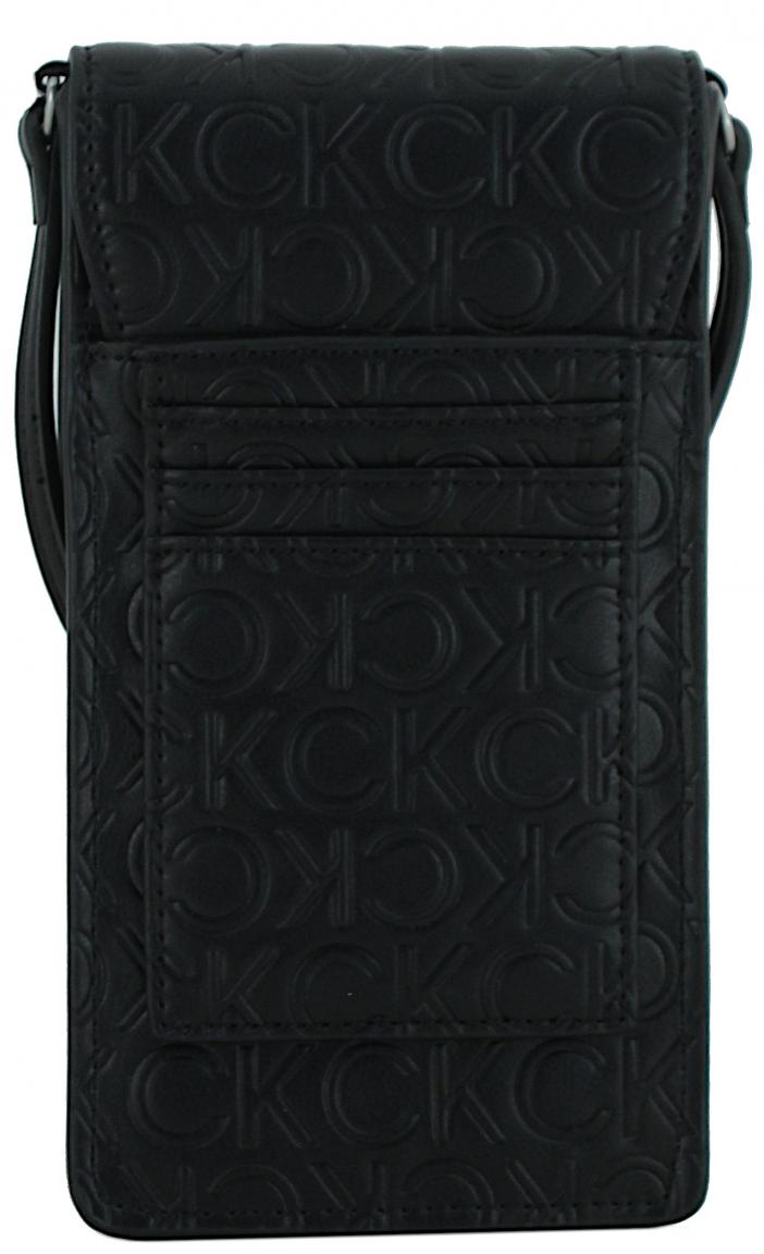 Smartphonetasche schwarz Prägung Calvin Klein CK Must Phone Pouch 