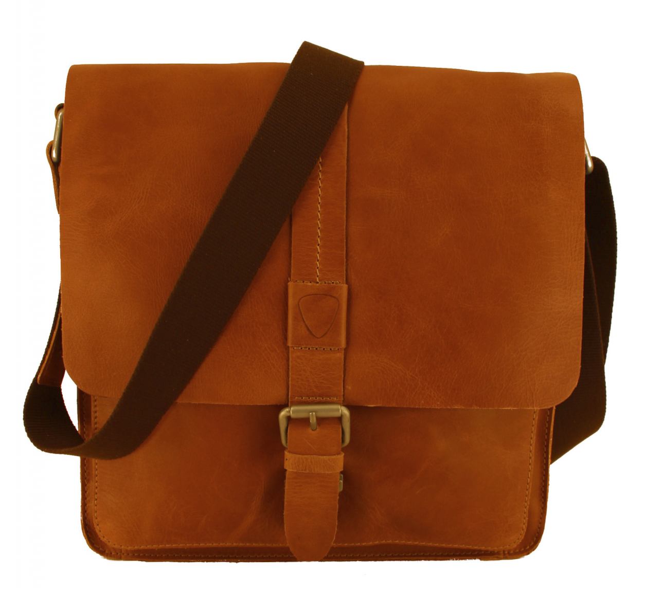 Strellson Blake Messenger Mv Leder Cognac