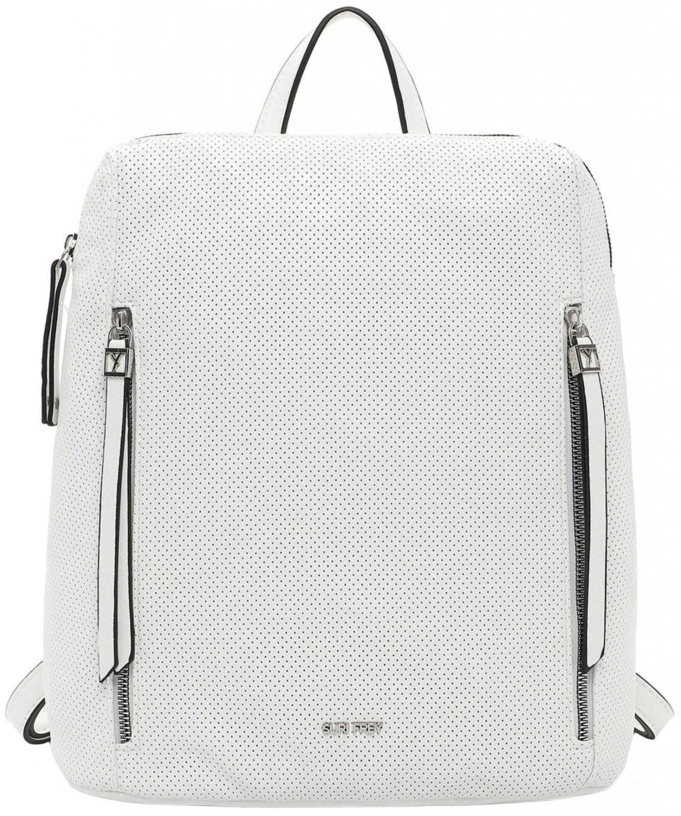 Suri Frey Damenrucksack Perforation Suzy weiß Vegan