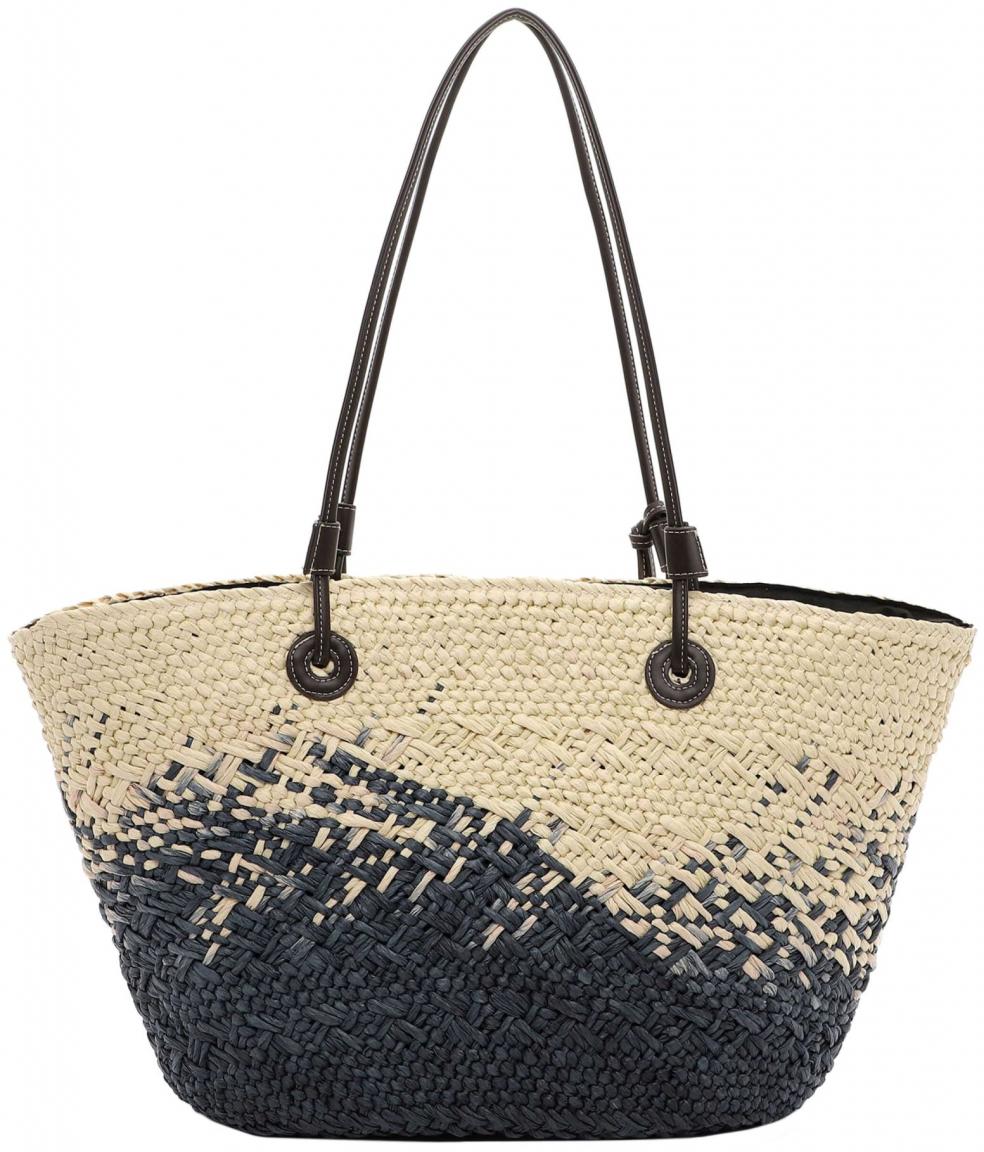 Suri Frey Henkeltasche Sandy blau beige maritim Bast