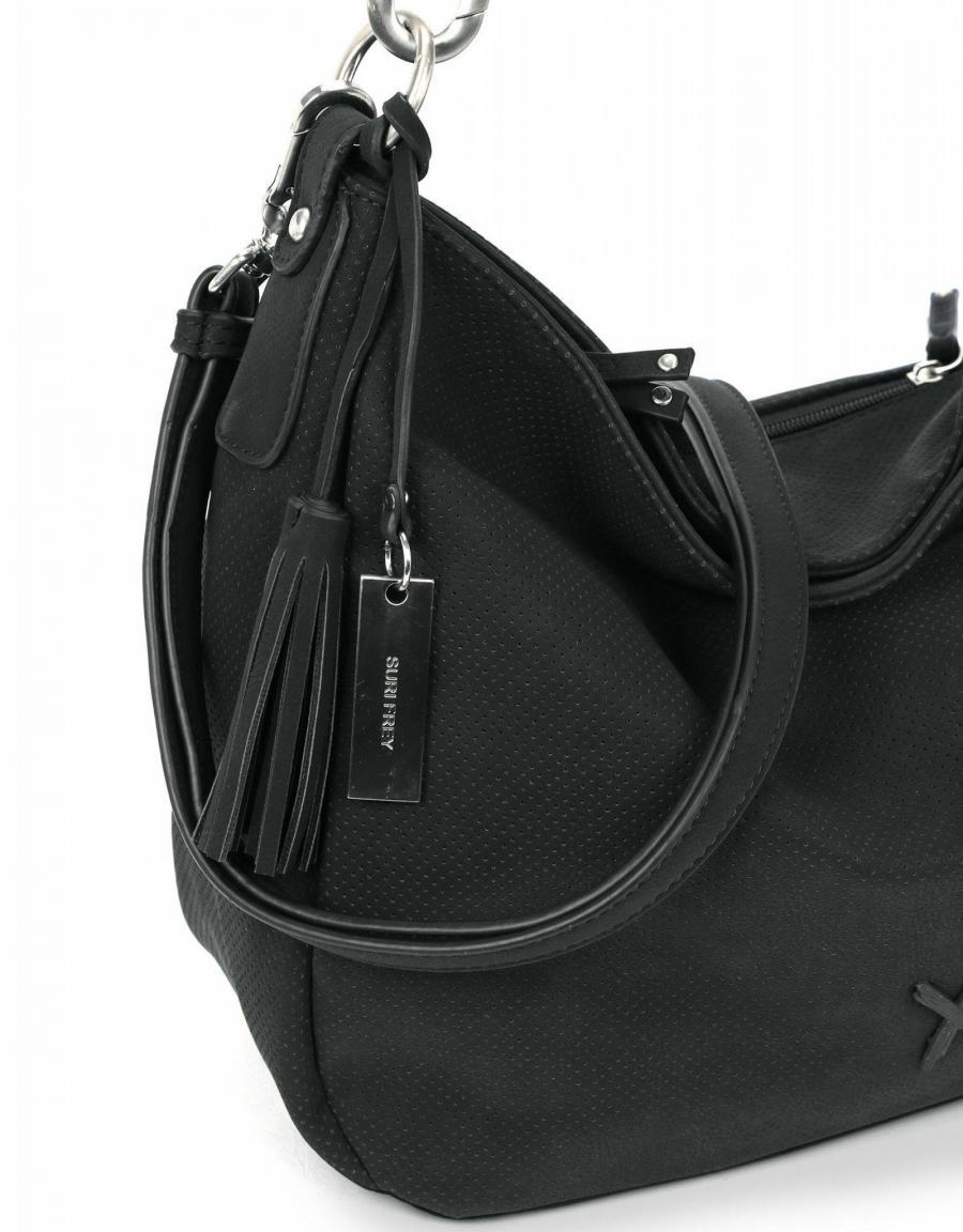 Suri Frey Romy Basic schwarze Damenhenkeltasche Black