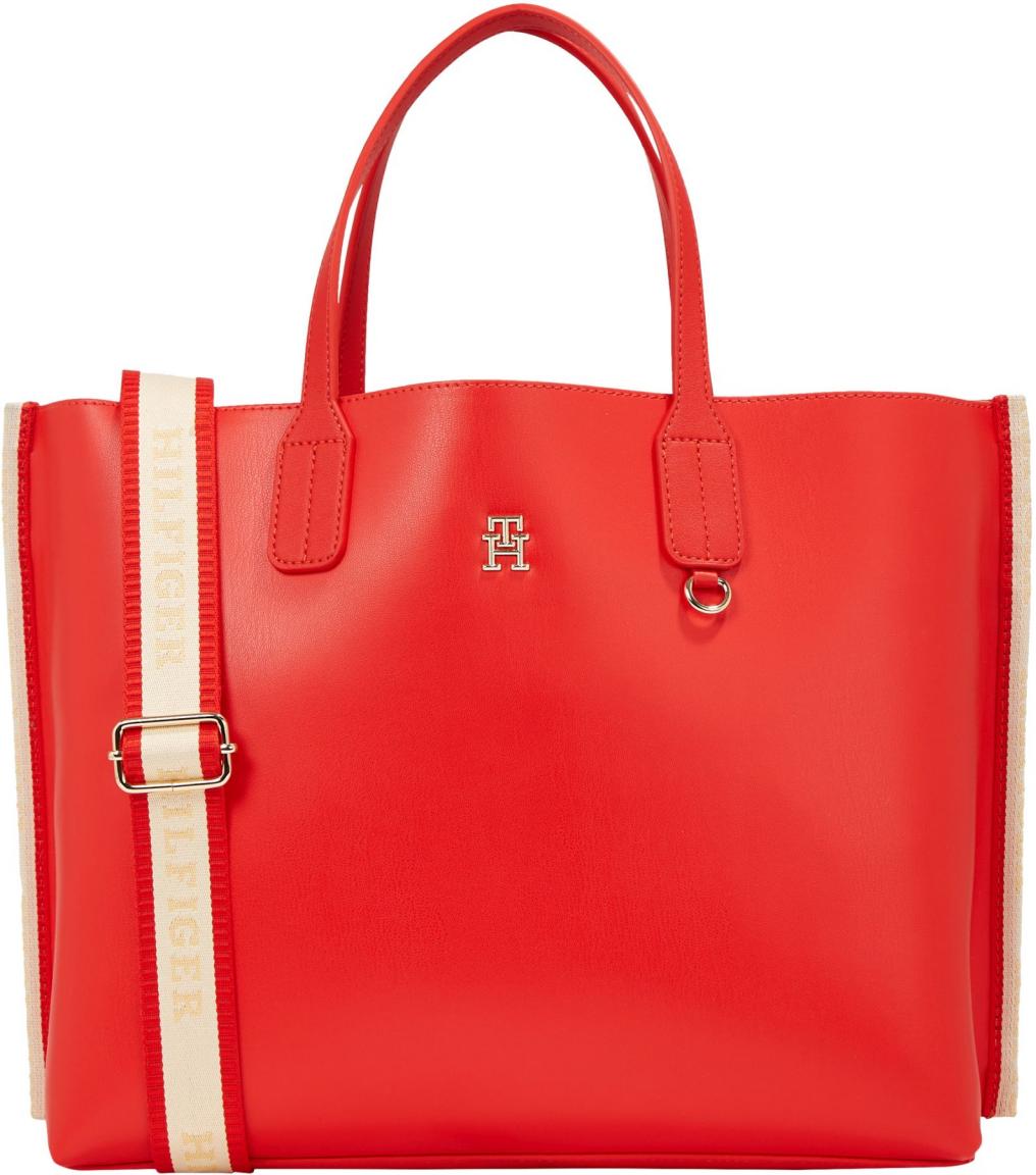 Tommy Hifliger Shoppertasche Iconic Satchel Fierce Red