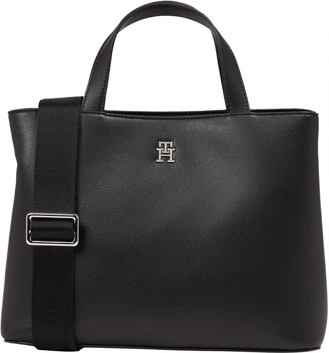 Tommy Hifliger kleine Kurzgrifftasche Essential Satchel schwarz