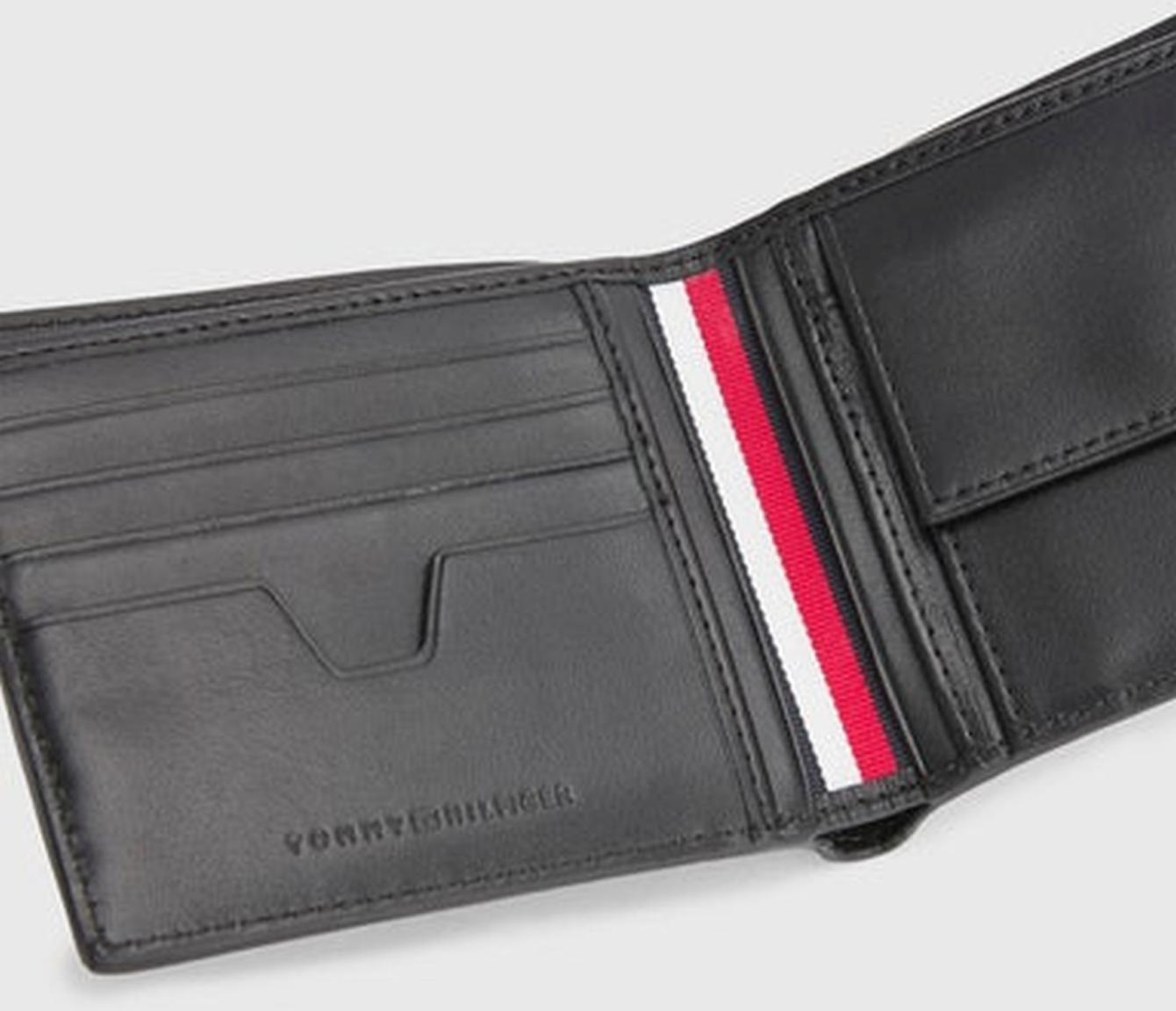 Tommy Hilfiger Central Bifold and Extra CC RFID Herrenbörse Coin Branding