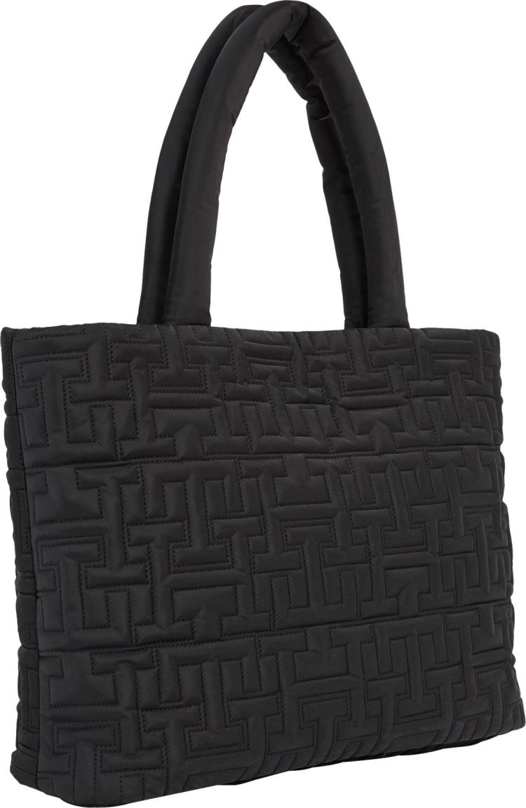 Tommy Hilfiger Chic Nylon Tote Black Monogram Henkeltasche