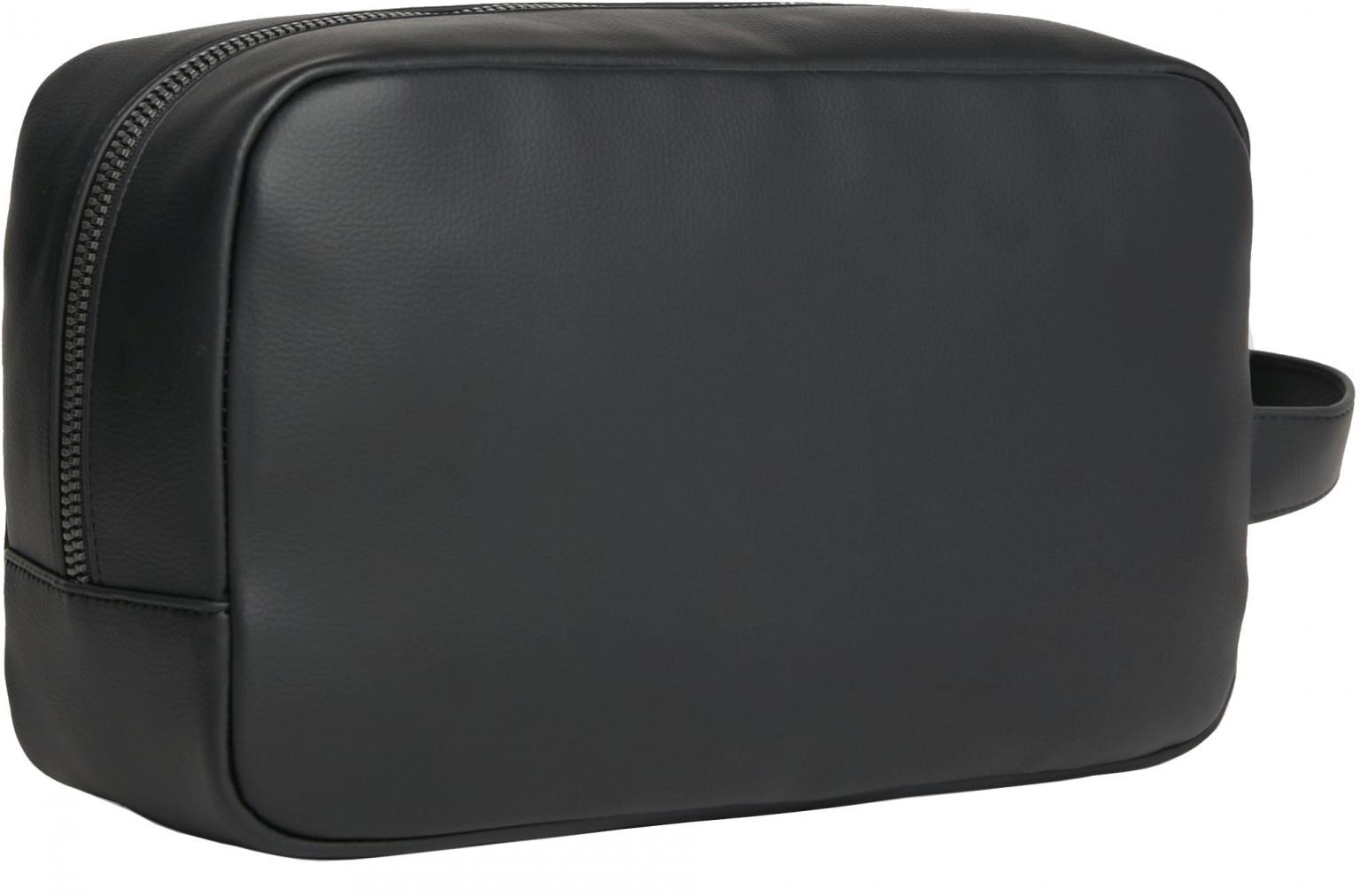 Tommy Hilfiger Corporate Washbag Lederimitat schwarz