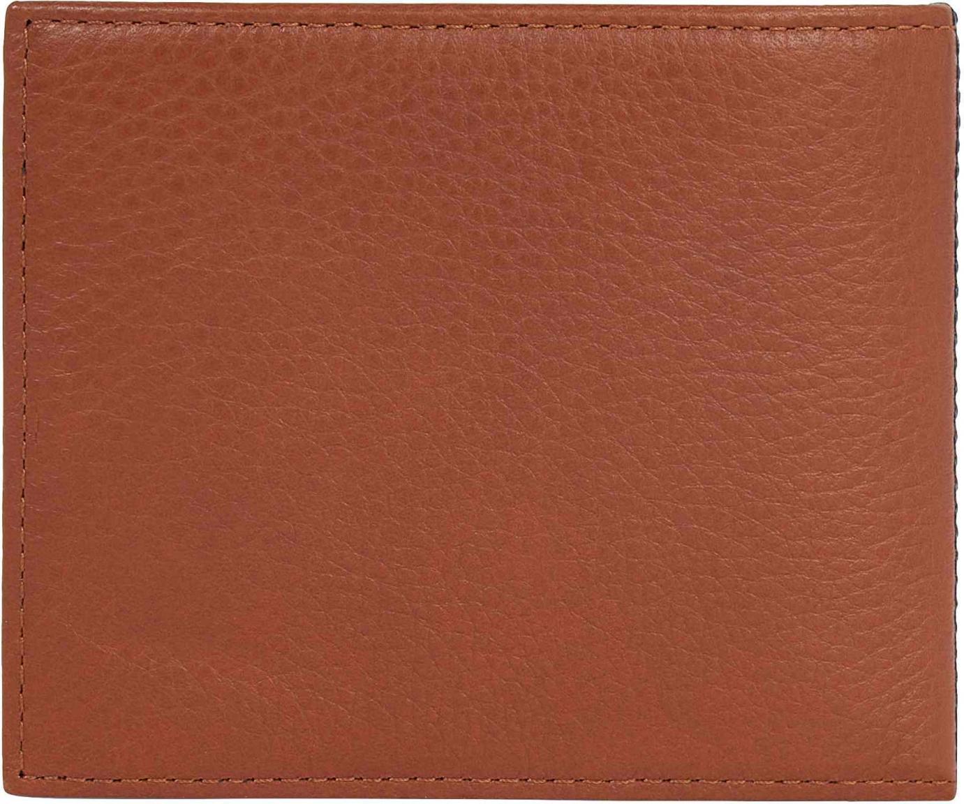 Tommy Hilfiger Geldbörse Herren TH Prem Leather Flap & Coin echt Leder braun