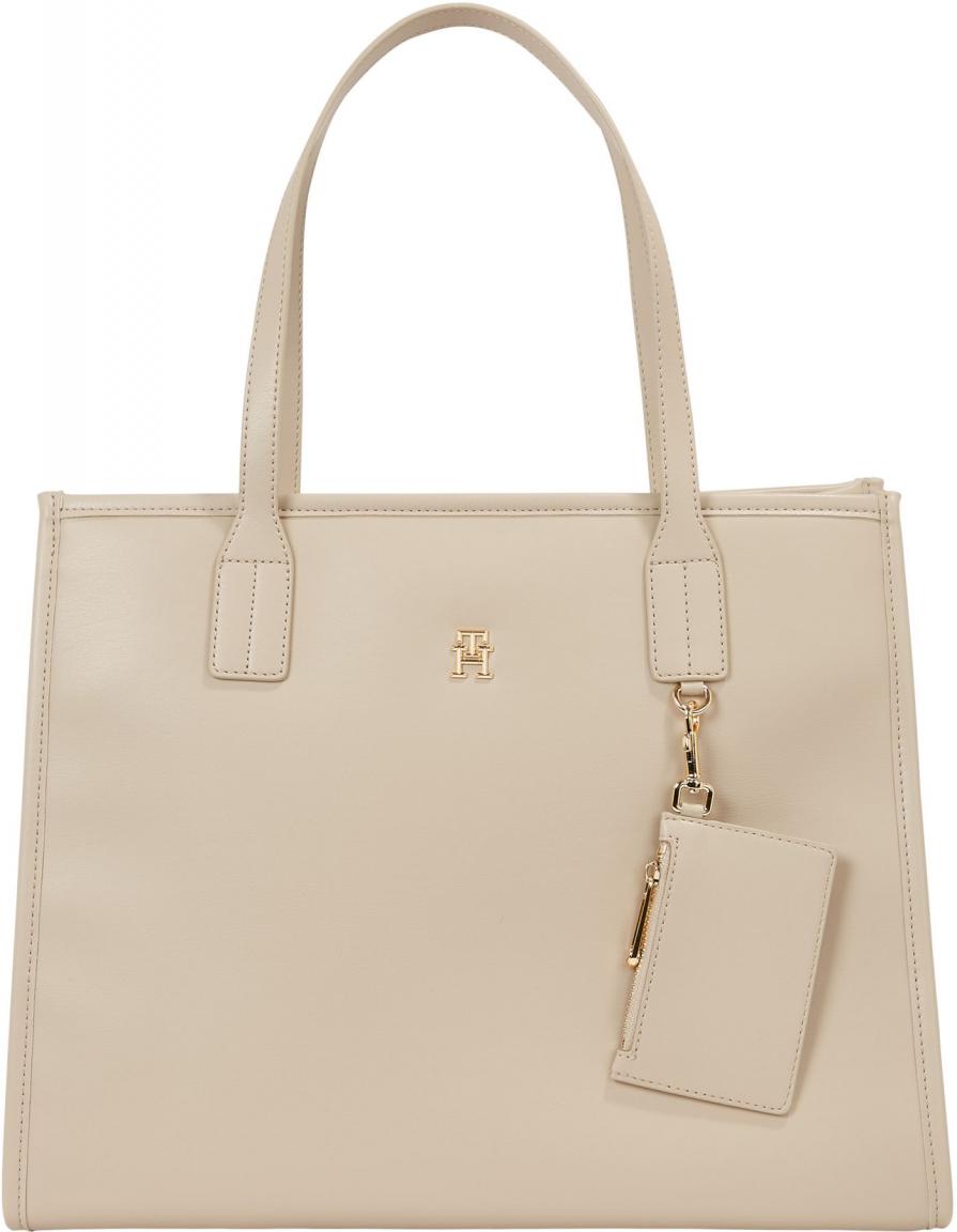 Tommy Hilfiger Henkeltasche TH City Tote White Clay