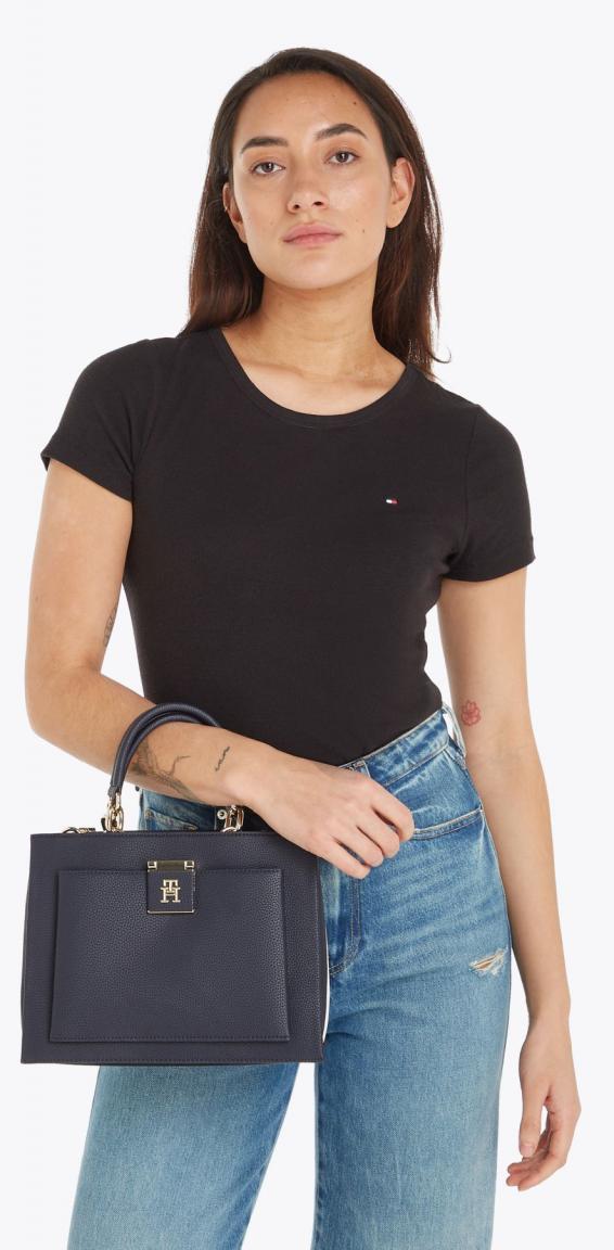 Tommy Hilfiger Her Mini Tote Kurzgrifftasche Crossover Space Blue