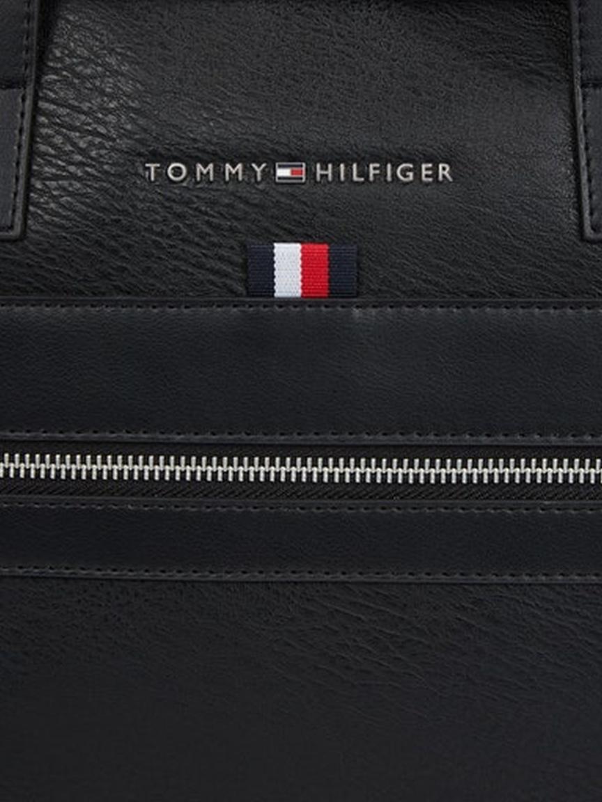 Tommy Hilfiger Messenger Lederoptik Transit Computer Messenger Black Strips