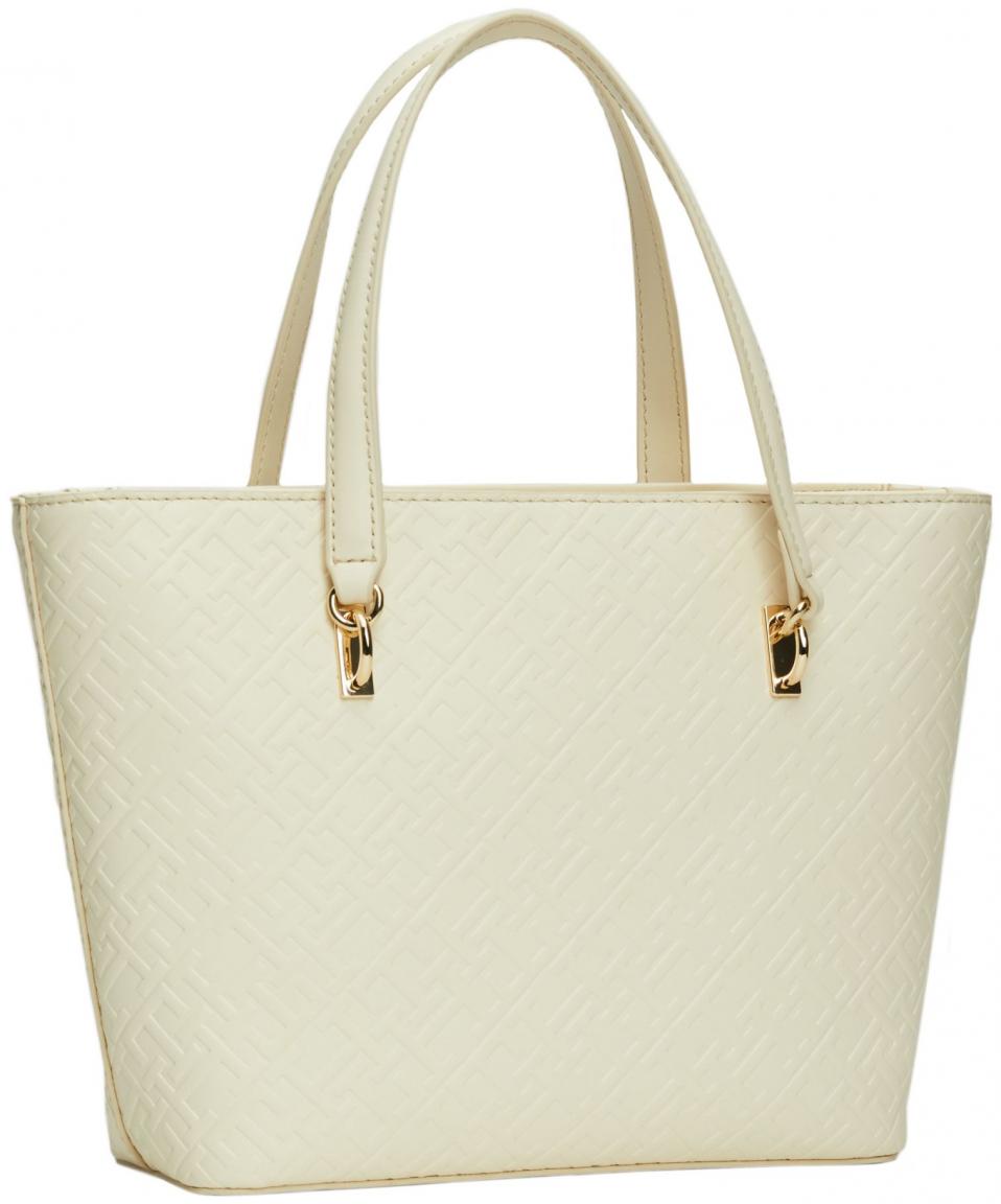 Tommy Hilfiger beige Henkeltasche Monoprägung Refined Mini