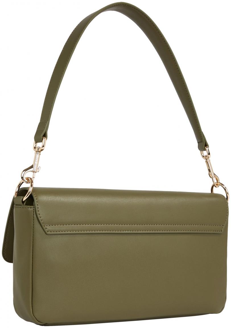 Tommy Hilfiger große Crossovertasche Olive Überschlag