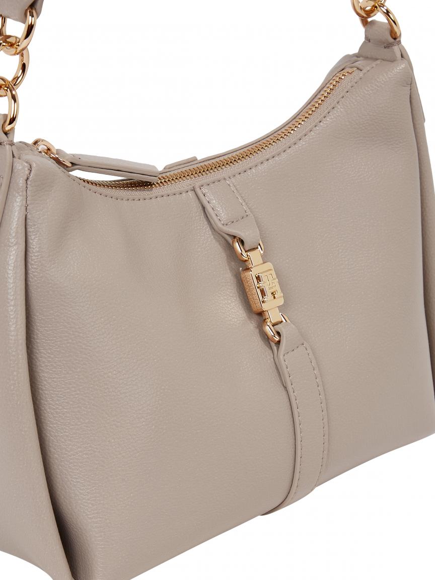 Tommy Hilfiger kleine Schultertasche TH Feminine Taupe