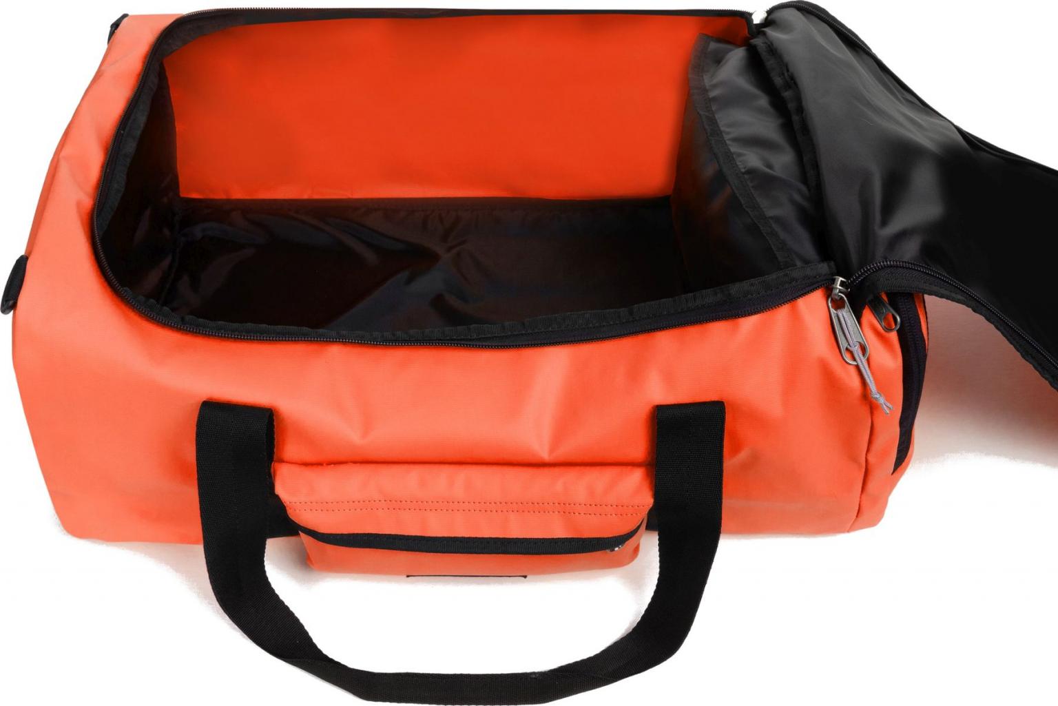 Trainingstasche mit Rucksackfunktion Eastpak DufflR S Tarp Tast Orange