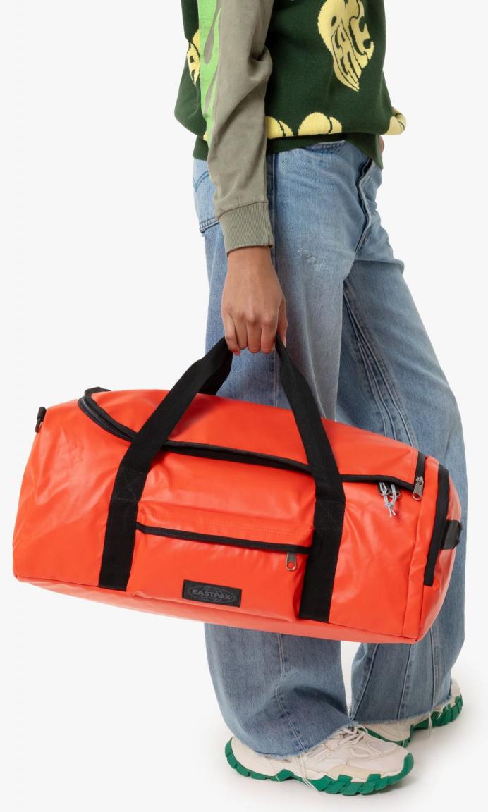 Trainingstasche mit Rucksackfunktion Eastpak DufflR S Tarp Tast Orange