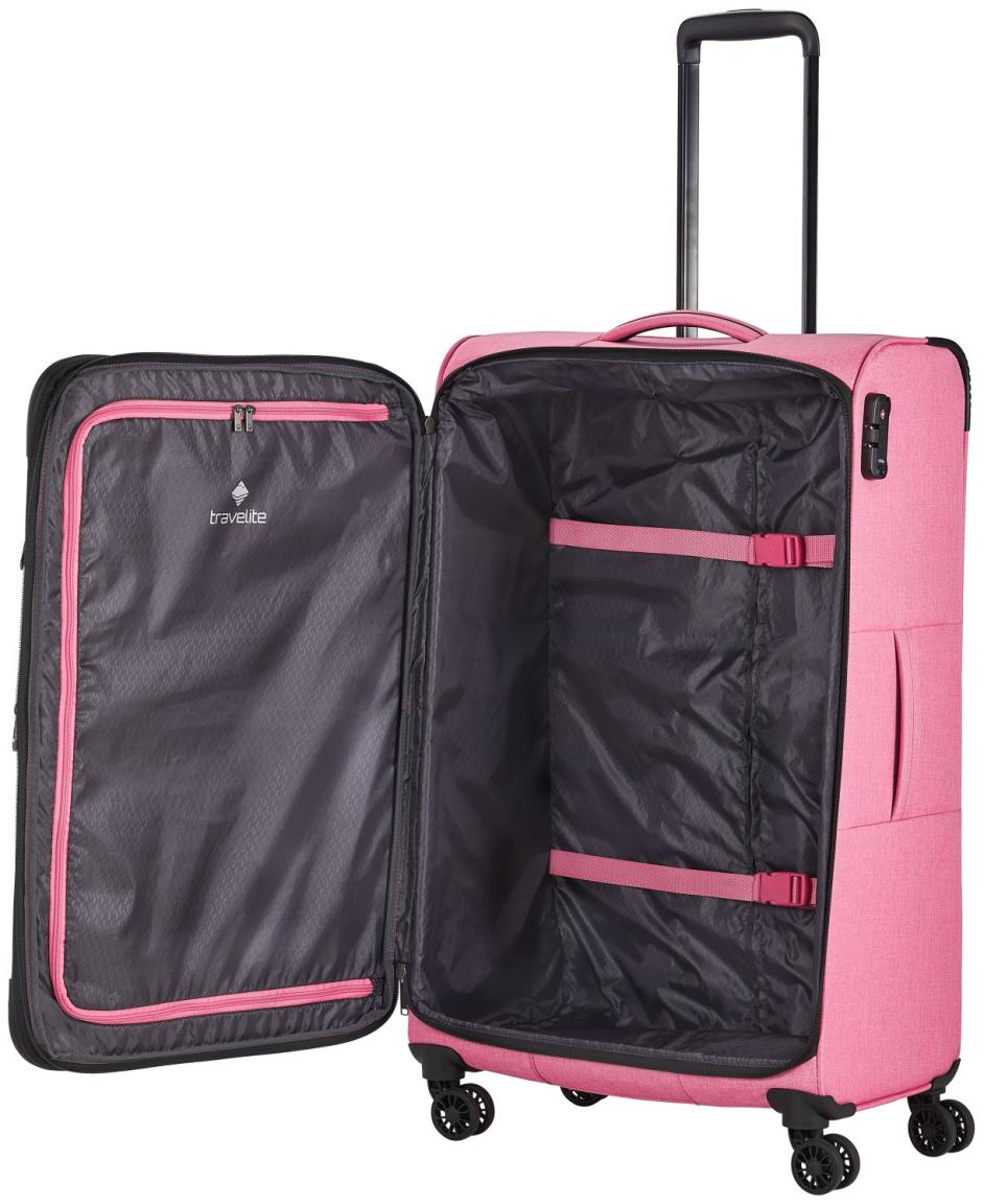 Travelite 4w Trolley L 78cm Adria Rosa Flugkoffer Weichgepäck