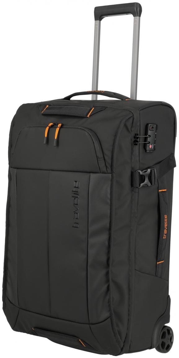 Travelite Briize Rollenreisetsche M 67cm Weichgepäckkoffer schwarz orange