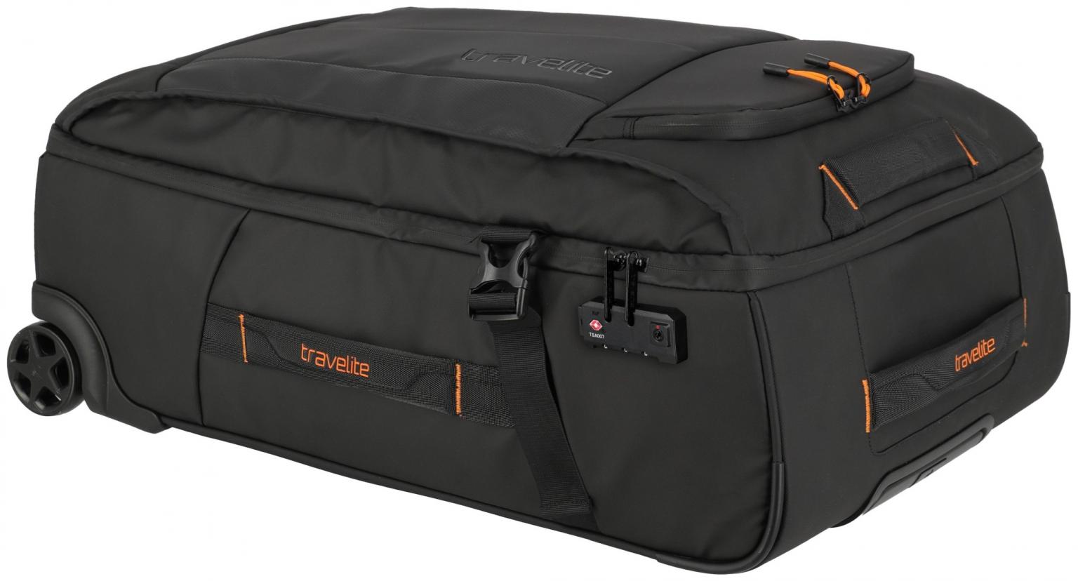 Travelite Briize Rollenreisetsche M 67cm Weichgepäckkoffer schwarz orange