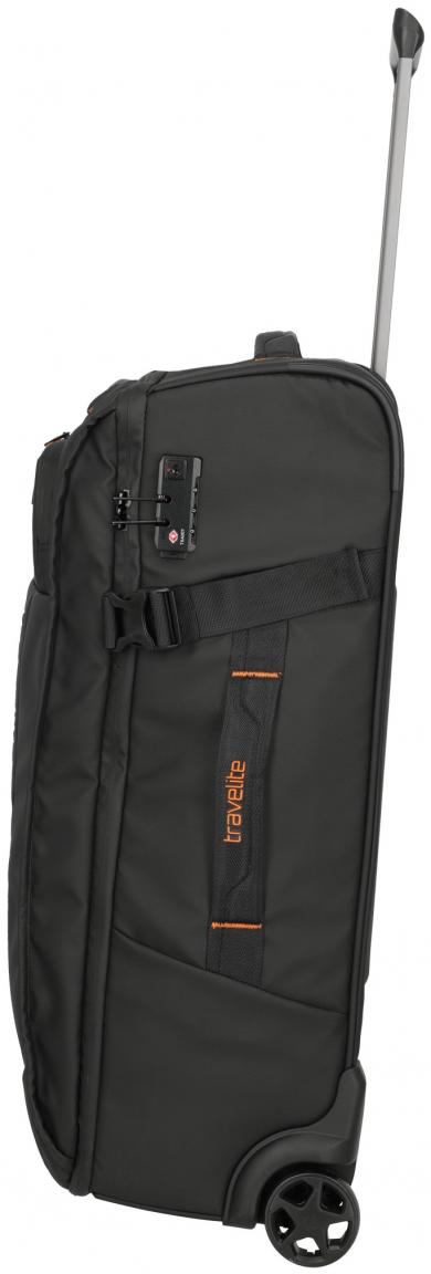 Travelite Briize Rollenreisetsche M 67cm Weichgepäckkoffer schwarz orange