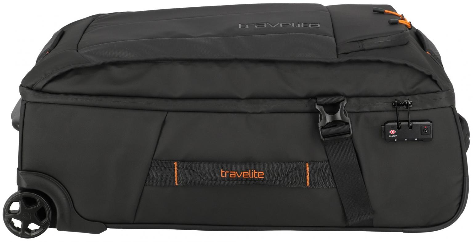 Travelite Briize Rollenreisetsche M 67cm Weichgepäckkoffer schwarz orange