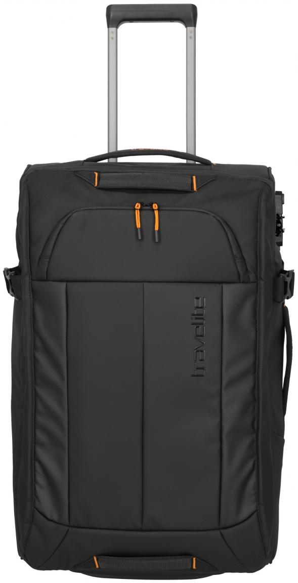 Travelite Briize Rollenreisetsche M 67cm Weichgepäckkoffer schwarz orange