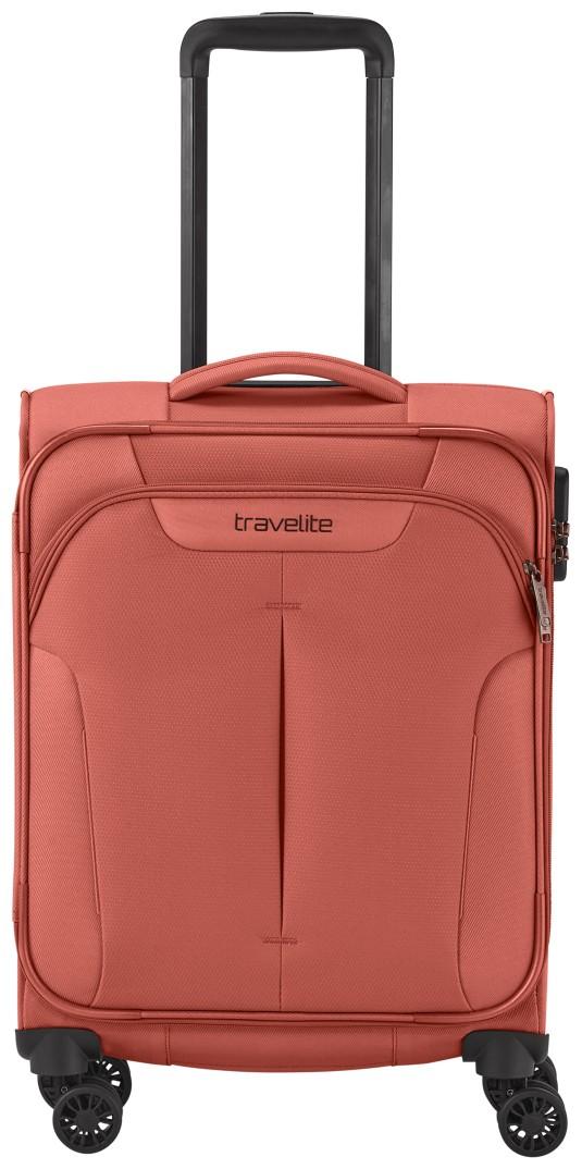 Travelite Croatia Koralle Handgepäckstrolley S 55cm orangerot Weichgepäck