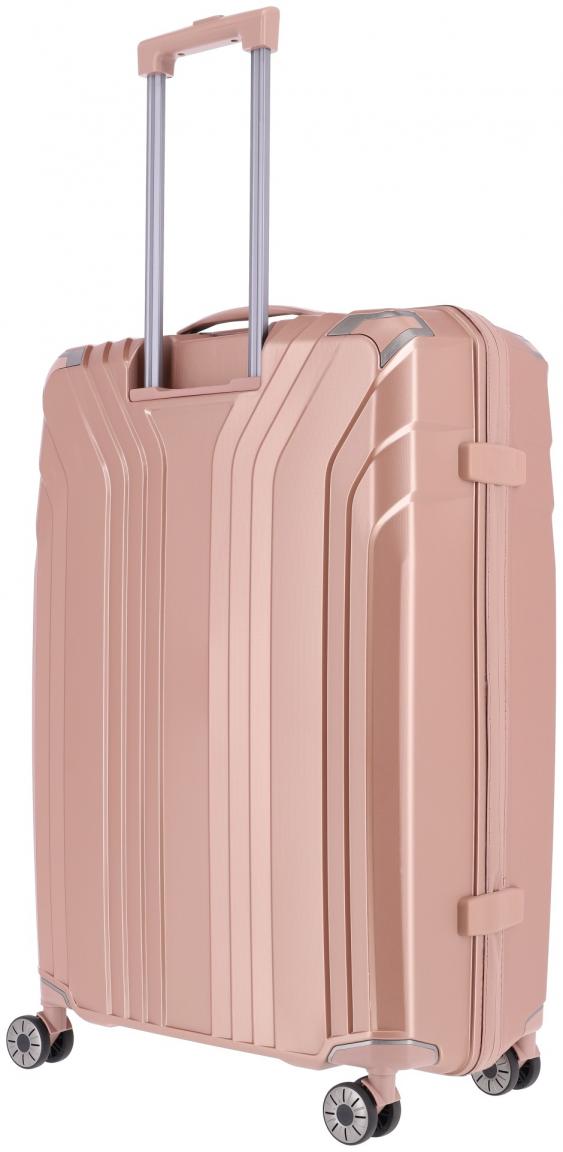 Travelite Elvaa 4w Trolley L 77cm Rosegold Reisekoffer Hartschale