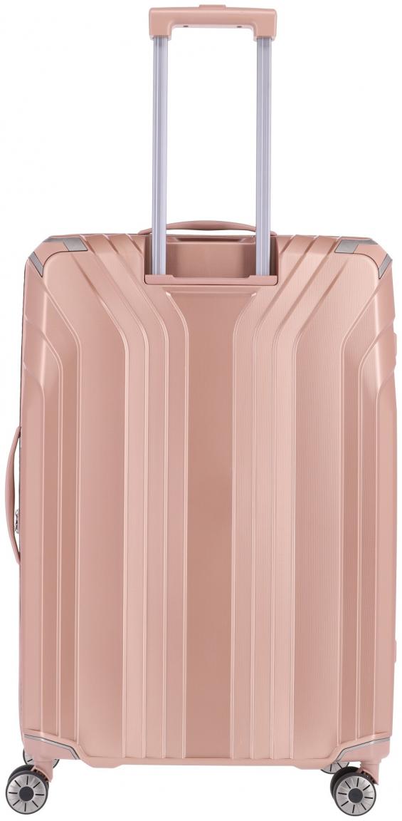 Travelite Elvaa 4w Trolley L 77cm Rosegold Reisekoffer Hartschale