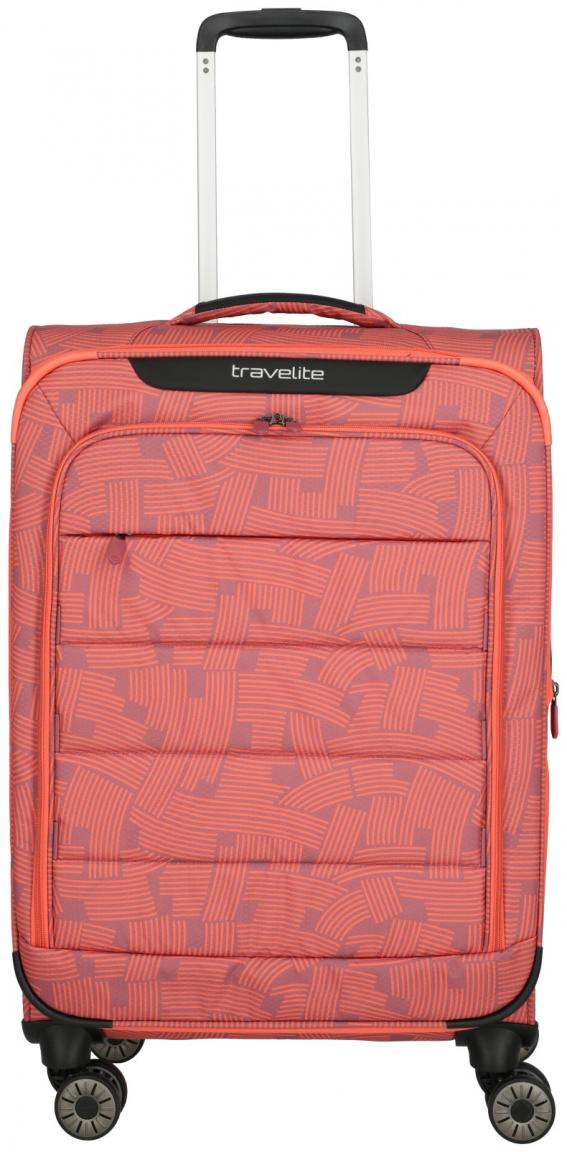 Travelite Skaii Peach 4w Trolley M 67cm erweiterbarer Reisekoffer