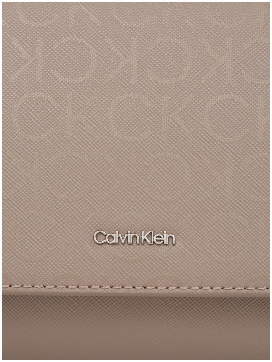 Überschlagtasche Calvin Klein Cinder Taupe Mono 