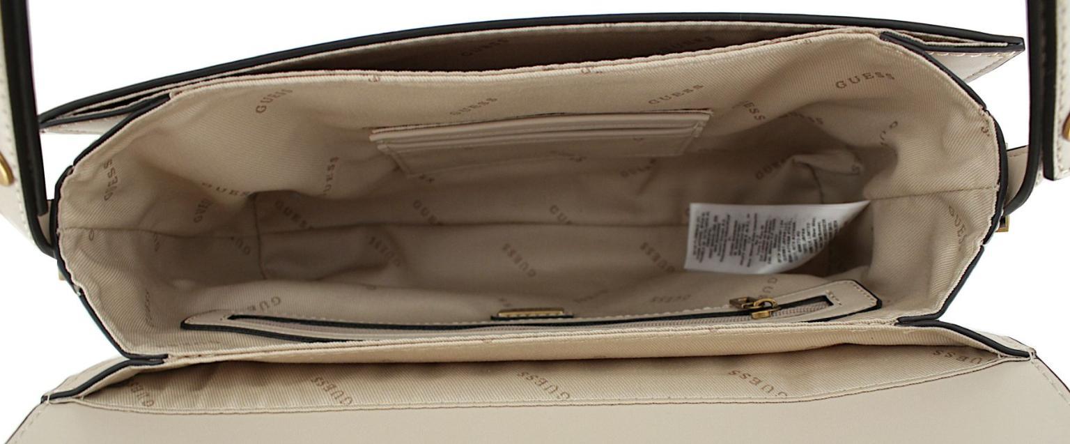 Überschlagtasche Crossover Guess Hensely G Light Rum Beige Kurzgriff verstellbar