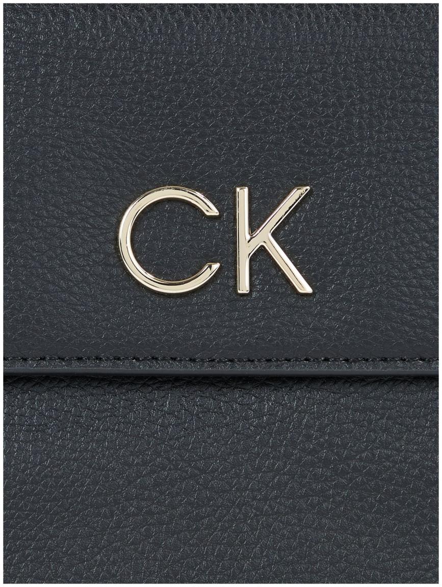 Überschlagtasche zweigeteilt Calvin Klein Re-Lock Crossbody schwarz