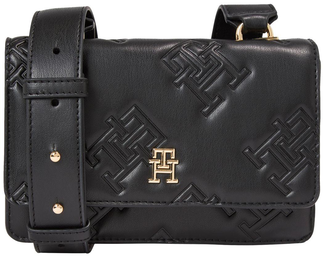 Umhängetasche Tommy Hilfiger schwarz Prägung Refined