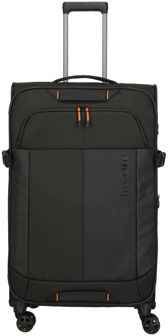 Urlaubskoffer L 78cm erweiterbar schwarz orange Travelite Briize