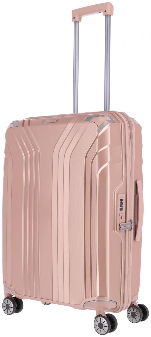 Urlaubskoffer erweiterbar Rosegold Travelite Elvaa 4w Trolley M 66cm