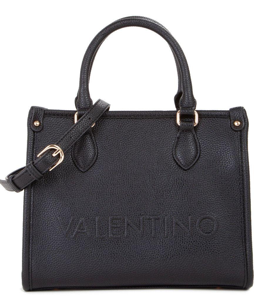 Valentino Kurzgrifftasche Mini Rised RE Nero Lederoptik