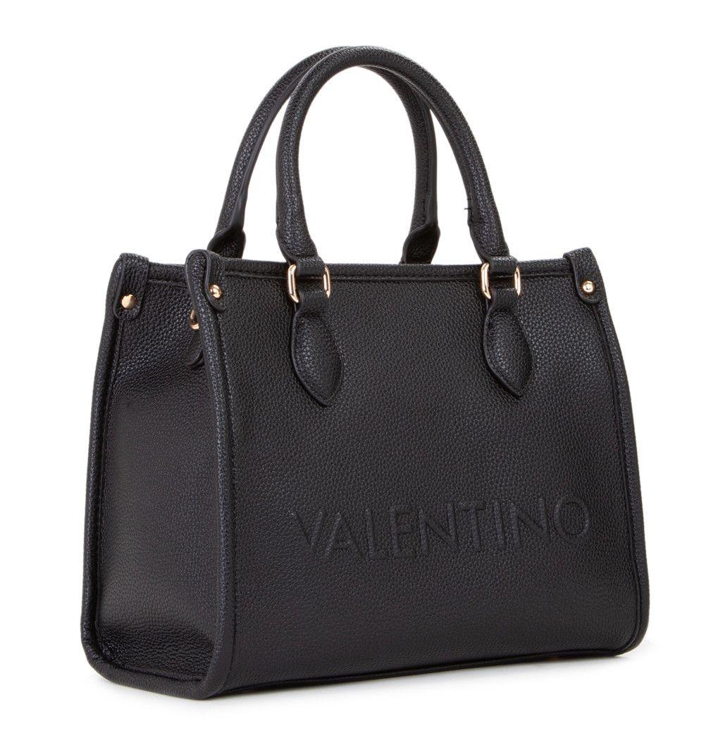 Valentino Kurzgrifftasche Mini Rised RE Nero Lederoptik