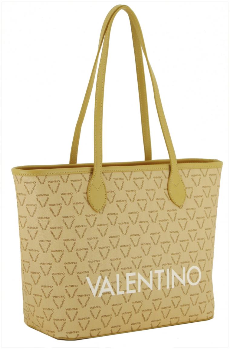 Valentino Liuto Beige Multi Shopper mit Logoprint camel