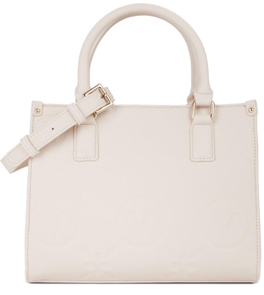 Valentino Samba RE Kurzgrifftasche Ecru hellbeige Prägung