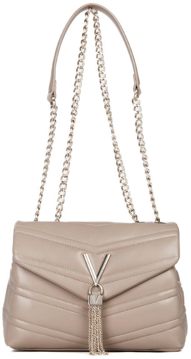 Valentino Schultertasche beige Privilege Kettendetail