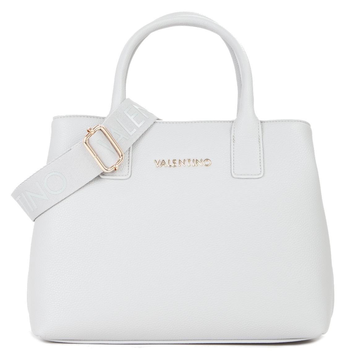 Valentino hellgraue Henkeltasche Never Perla