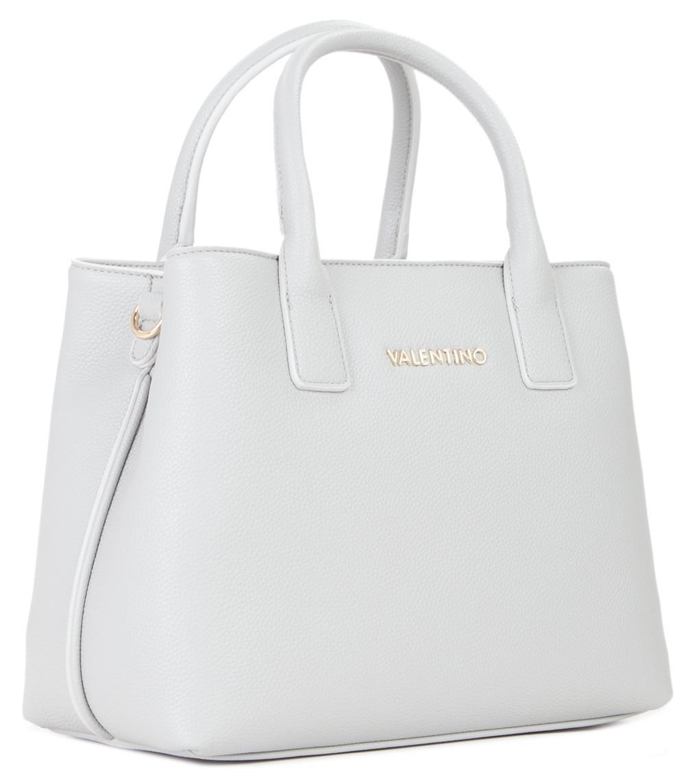 Valentino hellgraue Henkeltasche Never Perla