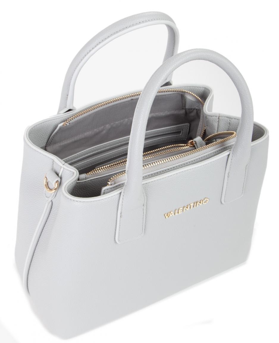 Valentino hellgraue Henkeltasche Never Perla